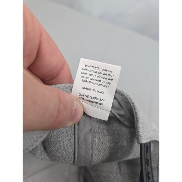 Binky Bro Gray Black Adjustable Snapback‎ Hat Ball Cap Logo Patch - Picture 15 of 16